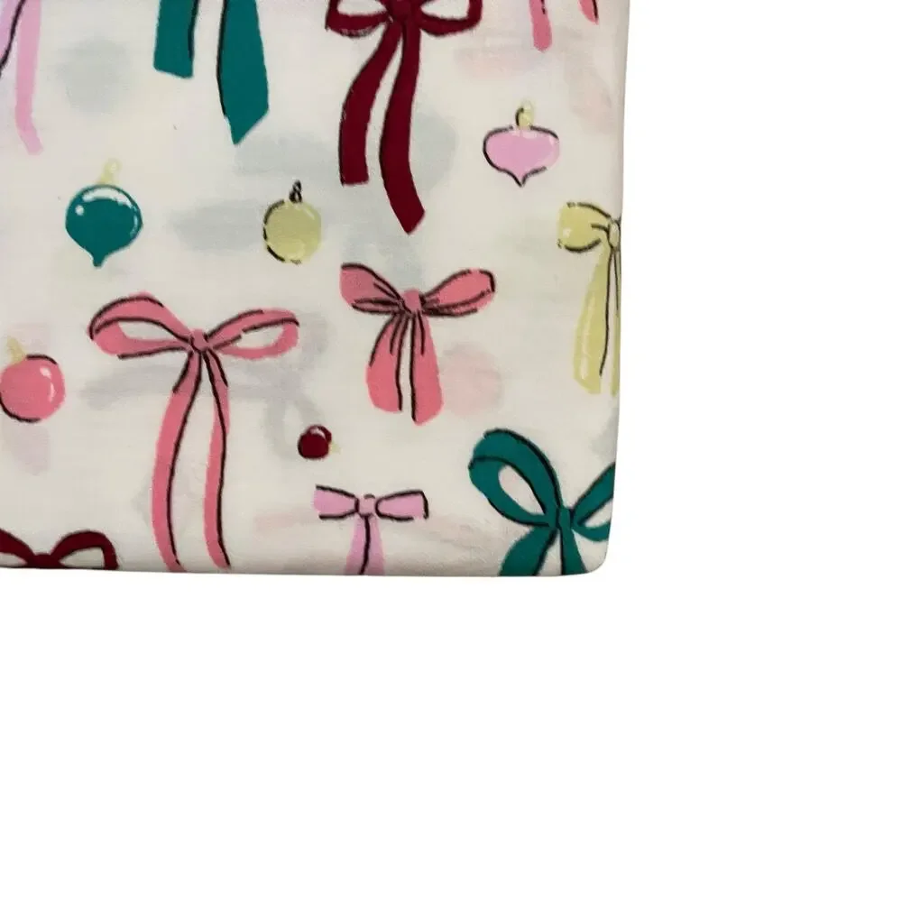 Cupcakes & Cashmere 100% Cotton BOWS Standard Pillowcase Set of 2 New